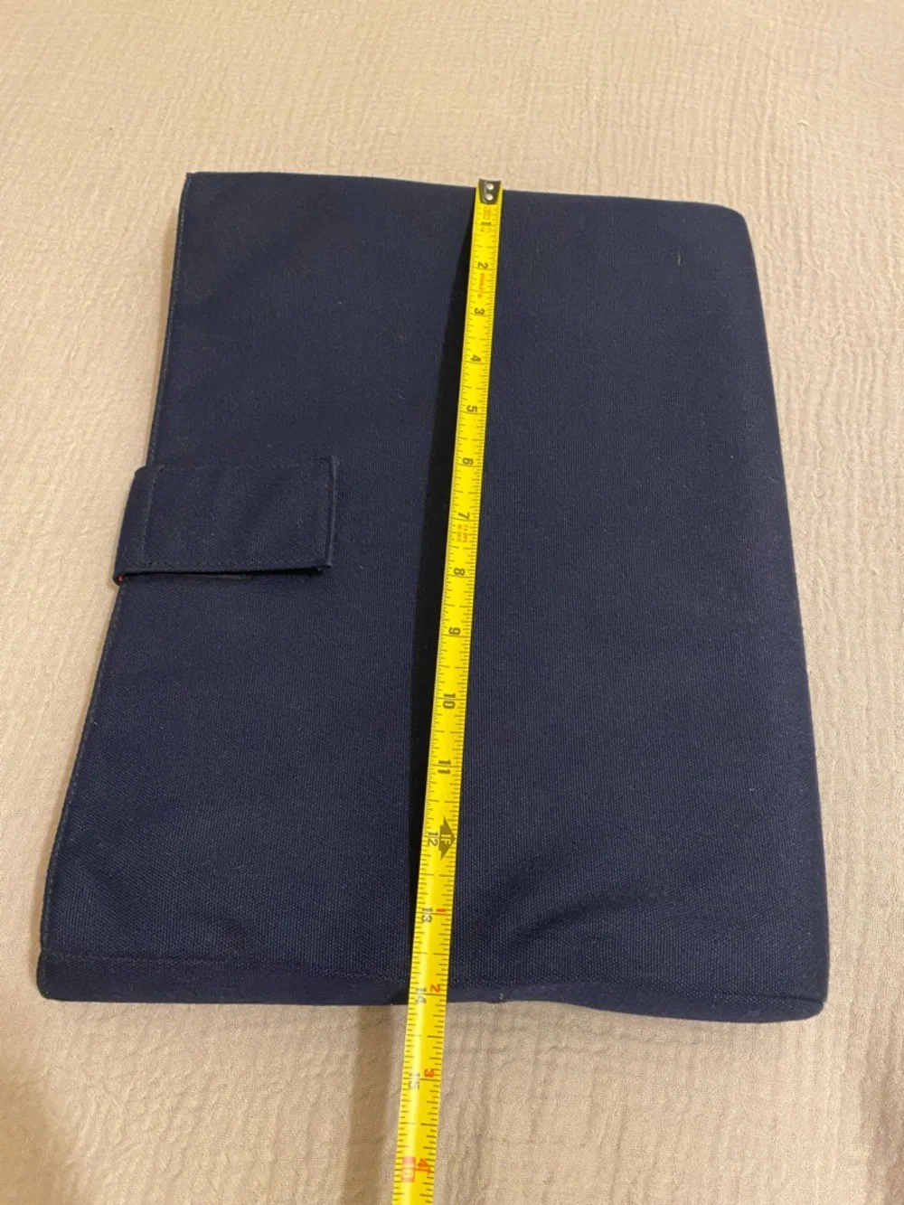 Jack Spade Navy & Bright Orange Laptop pouch / case.